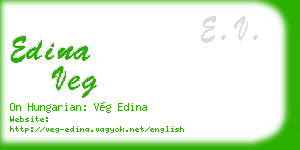 edina veg business card