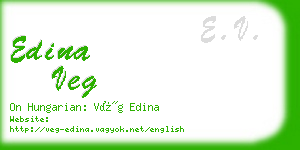 edina veg business card